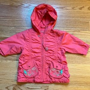 Pampolina coral embroidered jacket size 74 / 9-12 months